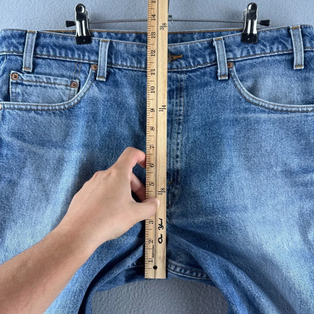 Vintage Levis Jeans Mens 36x30 (Fits 35x29) Blue Denim 517 Bootcut 90s